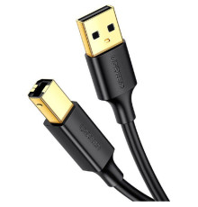 Кабель UGREEN US135 USB 2.0 AM to BM Print Cable 1.5m (Black)(UGR-10350) (UGR-10350)