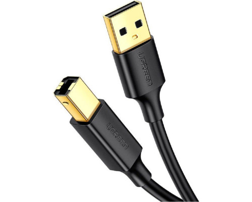 Кабель UGREEN US135 USB 2.0 AM to BM Print Cable 1.5m (Black)(UGR-10350) (UGR-10350)