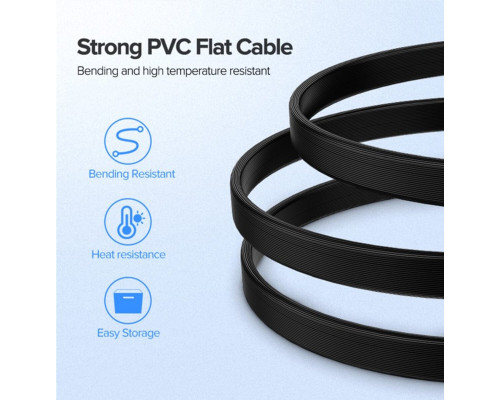 Кабель UGREEN US217 SATA 3 Data Cable 0.5m (Black)(UGR-30796) (UGR-30796)