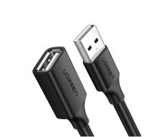 Кабель UGREEN US103 USB 2.0 A Male to A Female Cable 1m (Black)(UGR-10314) (UGR-10314)