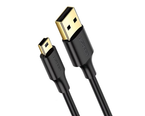 Кабель UGREEN USB 2.0 A Male to Mini 5 Pin Male Cable 0.5m (Black) (UGR-10354)