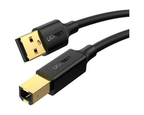Кабель UGREEN US135 USB 2.0 AM to BM Print Cable 1m (Black) (UGR-20846)