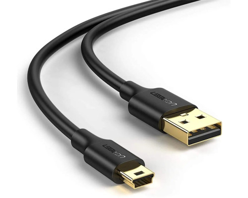 Кабель UGREEN USB 2.0 A Male to Mini 5 Pin Male Cable 3m (Black) (UGR-10386)