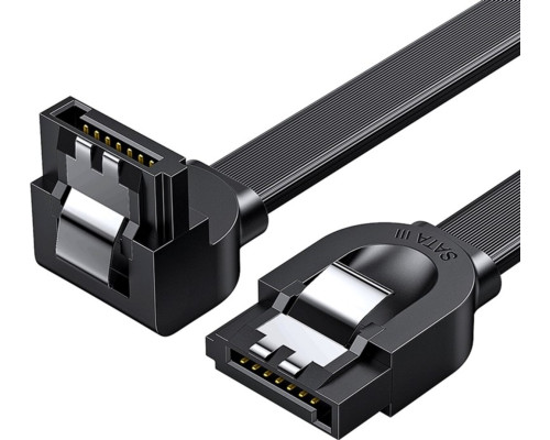 Кабель UGREEN US217 Angled SATA 3 Data Cable 0.5m (Black)(UGR-30797) (UGR-30797)