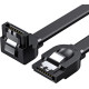 Кабель UGREEN US217 Angled SATA 3 Data Cable 0.5m (Black)(UGR-30797) (UGR-30797)