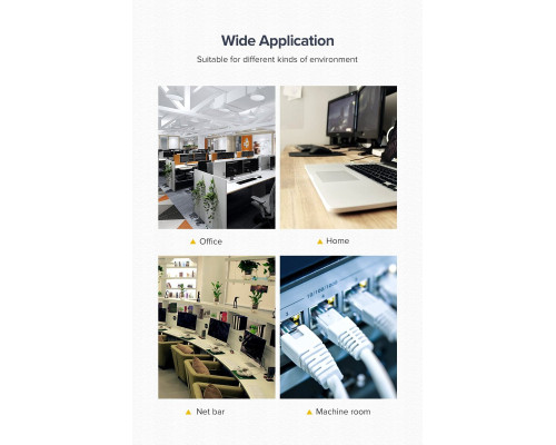 Кабель UGREEN NW102 Cat 6 U/UTP Lan Cable 3m (Black)(UGR-20161) (UGR-20161)