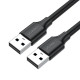 Кабель UGREEN USB 2.0 A Male to A Male Cable 1.5m (Black) (UGR-10310)