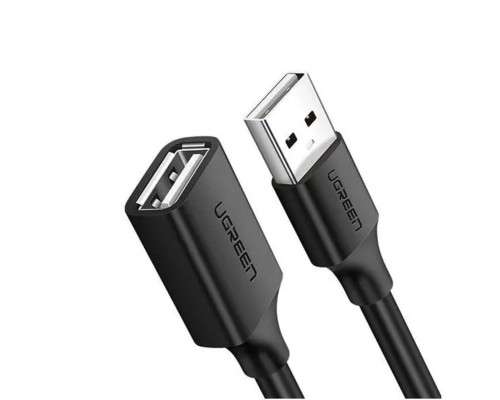 Кабель UGREEN US103 USB 2.0 A Male to A Female Cable 1.5m (Black)(UGR-10315) (UGR-10315)