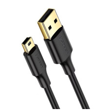 Кабель UGREEN USB 2.0 A Male to Mini 5 Pin Male Cable 1.5m (Black) (UGR-10385)