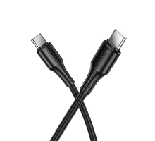 Кабель Hoco X120 Type-C to Type-C 60W 3A 1м black PLS-00-00146891