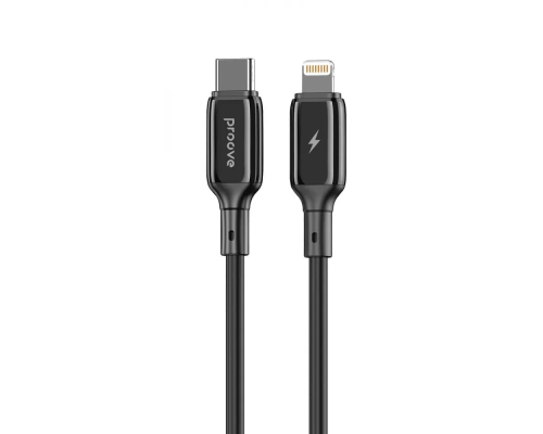 Кабель Proove Flex Metal Type-C to Lightning 27W 3A 1м black PLS-00-00134442