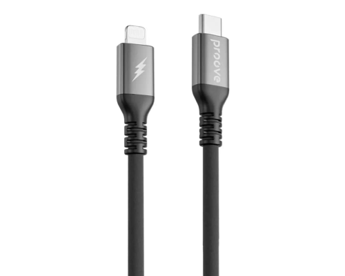 Кабель Proove ReGen Silicone Type-C to Lightning 27W 3A 2м black PLS-00-00134491