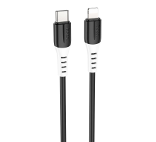 Кабель Hoco X82 Silicone Type-C to Lightning 20W 3A 1м black PLS-00-00139325