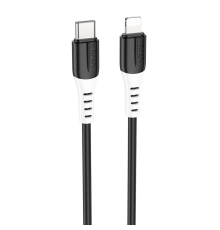 Кабель Hoco X82 Silicone Type-C to Lightning 20W 3A 1м black PLS-00-00139325