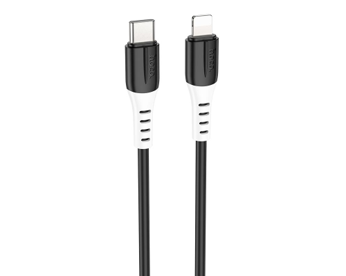 Кабель Hoco X82 Silicone Type-C to Lightning 20W 3A 1м black PLS-00-00139325