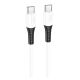 Кабель Hoco X82 Silicone Type-C to Type-C 60W 3A 1м white PLS-00-00119550