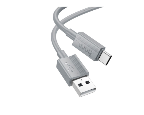 Кабель Hoco X107 USB-A to Type-C 15W 3A 1м gray PLS-00-00135545