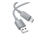 Кабель Hoco X107 USB-A to Type-C 15W 3A 1м gray PLS-00-00135545