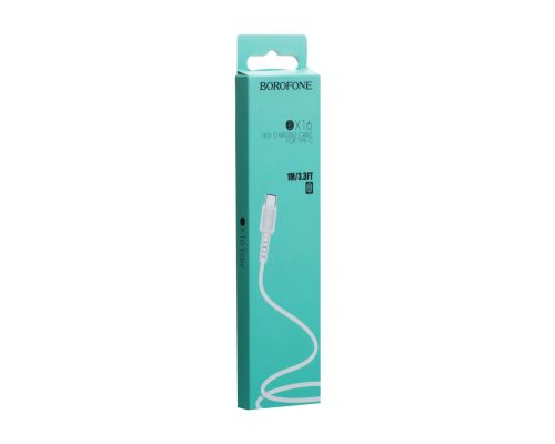 Кабель Borofone BX16 USB-A to Type-C 10W 2A 1м white PLS-00-00052868