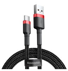 Кабель Baseus Cafule USB-A to Type-C 10W 2A 3м (CATKLF-U91) black red PLS-00-00041448