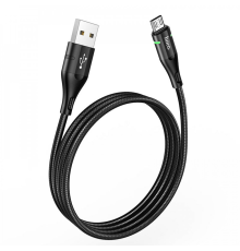 Кабель Hoco U93 Shadow USB-A to Micro USB 12W 2.4A 1.2м black PLS-00-00054914