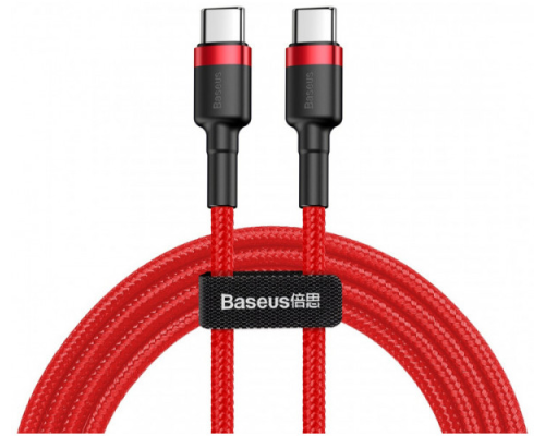 Кабель Baseus Cafule Type-C to Type-C 60W 3A 2м (CATKLF-H09) red PLS-00-00051960