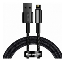 Кабель Baseus Tungsten Gold Fast Charging USB-A to Lightning 12W 2.4A 1м black PLS-00-00072517