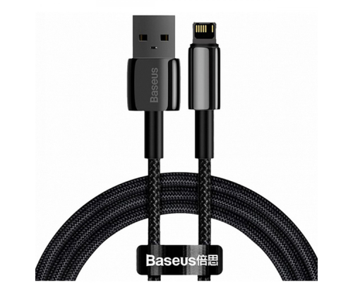 Кабель Baseus Tungsten Gold Fast Charging USB-A to Lightning 12W 2.4A 1м black PLS-00-00072517