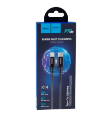 Кабель Hoco X14 Type-C to Lightning 20W 2.4A 2м black PLS-00-00087087