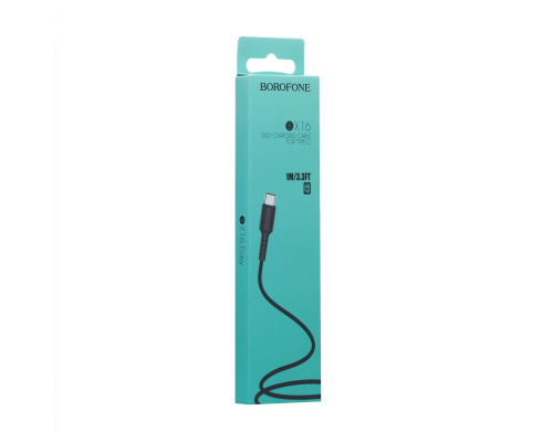 Кабель Borofone BX16 USB-A to Type-C 10W 2A 1м black PLS-00-00052869