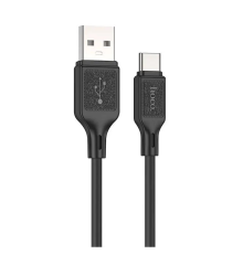 Кабель Hoco X90 Cool silicone USB-A to Type-C 15W 3A 1м black PLS-00-00114862