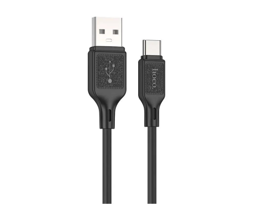 Кабель Hoco X90 Cool silicone USB-A to Type-C 15W 3A 1м black PLS-00-00114862