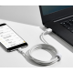 Кабель Baseus Simple Wisdom USB-A to Micro USB 2.1A 1.5м white (2pcs/set) PLS-00-00141118