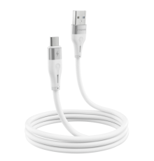 Кабель Proove Soft Silicone USB-A to Micro USB 12W 2.4A 1м white PLS-00-00112635
