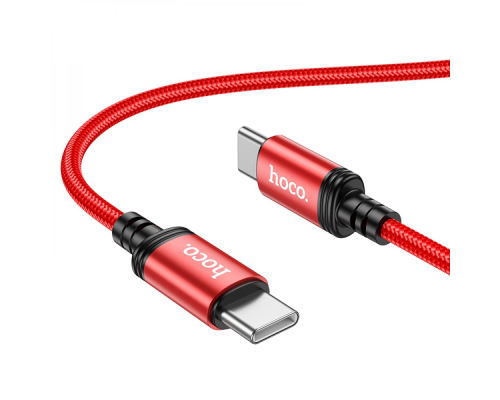 Кабель Hoco X89 Type-C to Type-C 60W 3A 1м red PLS-00-00120408