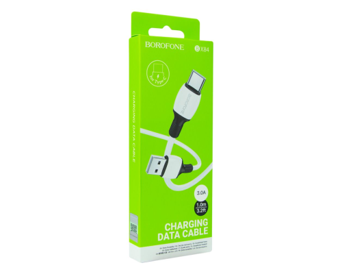 Кабель Borofone BX84 USB-A to Type-C 15W 3A 1м white PLS-00-00122662