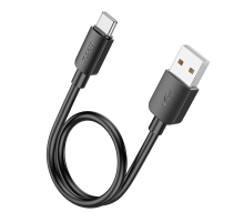 Кабель Hoco X96 USB-A to Type-C 27W 3A 0.25м black PLS-00-00119588