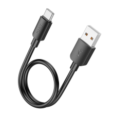 Кабель Hoco X96 USB-A to Type-C 27W 3A 0.25м black PLS-00-00119588