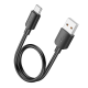 Кабель Hoco X96 USB-A to Type-C 27W 3A 0.25м black PLS-00-00119588