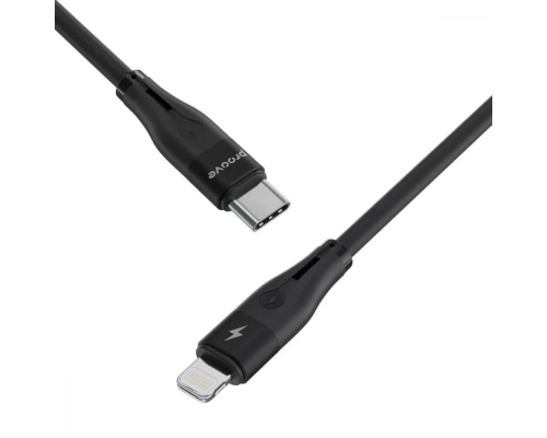 Кабель Proove Soft Silicone Type-C to Lightning 27W 3A 1м black PLS-00-00134273