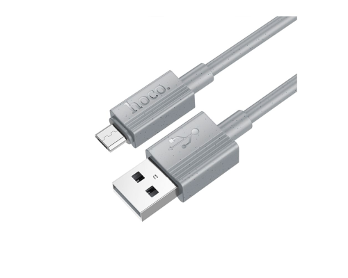 Кабель Hoco X107 USB-A to Micro USB 12W 2.4A 1м gray PLS-00-00135539