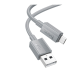 Кабель Hoco X107 USB-A to Micro USB 12W 2.4A 1м gray PLS-00-00135539
