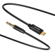 Audio кабель AUX Baseus Yiven M01 Type-C to 3.5мм 1.2м (CAM01-01) black PLS-00-00051495