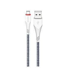 Кабель Borofone BX25 Powerful USB-A to Micro USB 12W 2.4A 1м white PLS-00-00053721