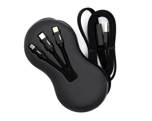 Кабель Remax RC-094th 3в1 15W 3A 1м black PLS-00-00021312