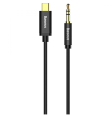 Audio кабель AUX Baseus Yiven M01 Type-C to 3.5мм 1.2м (CAM01-01) black PLS-00-00051495