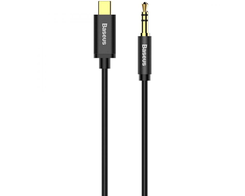 Audio кабель AUX Baseus Yiven M01 Type-C to 3.5мм 1.2м (CAM01-01) black PLS-00-00051495