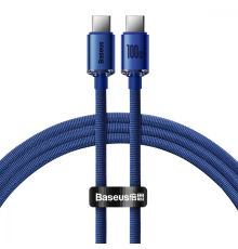 Кабель Baseus Crystal Shine Series Type-C to Type-C 100W 5A 1.2м (CAJY000603) blue PLS-00-00089102