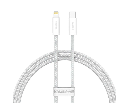 Кабель Baseus Dynamic Series Type-C to Lightning 20W 2.4A 1м (CALD000002) white PLS-00-00088288