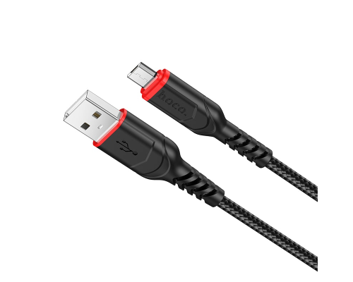 Кабель Hoco X59 USB-A to Micro USB 12W 2.4A 1м black PLS-00-00071162